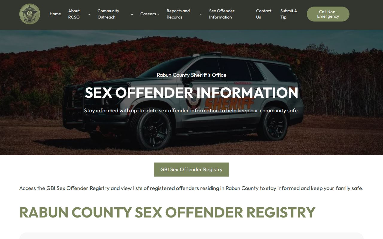 Rabun County released mugshots official registry photo channel